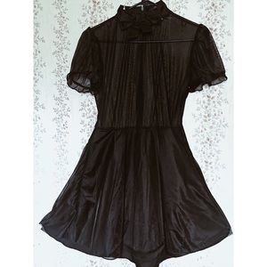 Absolutely cute sheer top black Valfre dress.